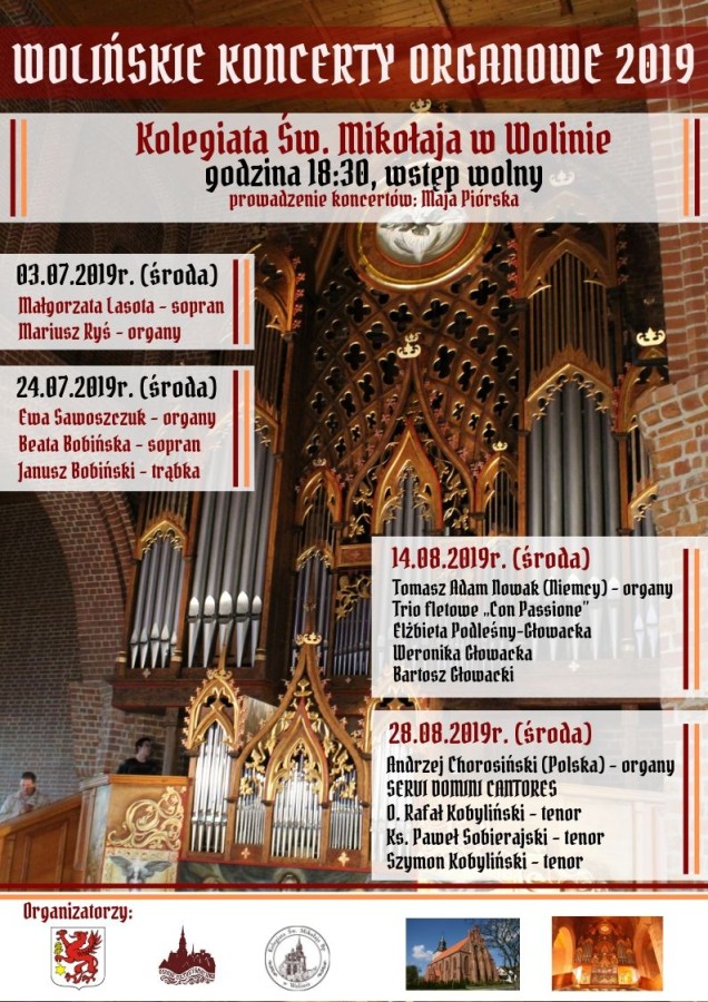 Wolińskie Koncerty Organowe 2019