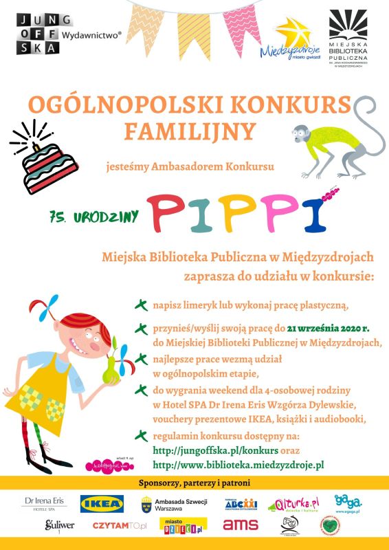 Ogólnopolski Konkurs Rodzinny „75. Urodziny, czyli Lato z Pippi”